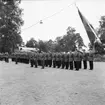 Fallskärmsjägarskolan i Karlsborg 1958. Örnparaden.