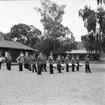 Fallskärmsjägarskolan i Karlsborg 1958. Örnparaden.