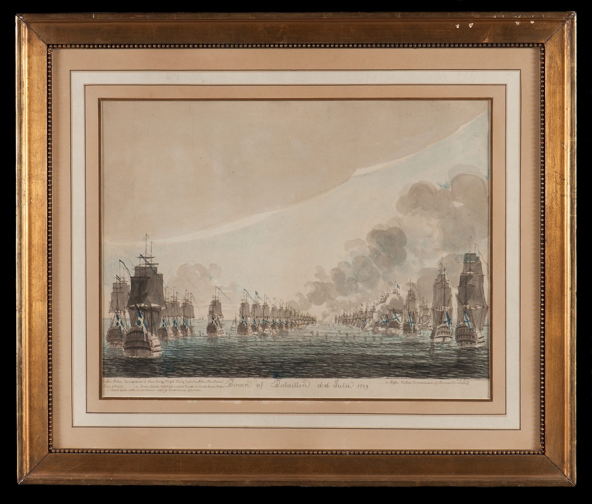 Slaget vid Ölands södra udde den 26 juli 1789 mellan ryska och svenska flottan.