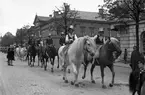 Bildsvit från Cirkus Strassburgers besök i Karlstad år 1929. Cirkusen är enligt expertisen den största som turnerat i Sverige.