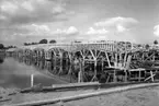 Bild tagen under bygget av Tingvallabron 1934-35. Bron var klar att tas i bruk den 6 juli 1935.