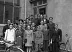 En folkskoleklass i Karlstad vårterminen 1945.