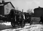 Begravningståg i korsningen Hagagatan-Åttkantsgatan 1937.