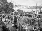 En serie bilder tagna för Hamnstyrelsens räkning vid firandet av hamnens 100-årsjubileum 1938.