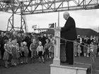 En serie bilder tagna för Hamnstyrelsens räkning vid firandet av hamnens 100-årsjubileum 1938.