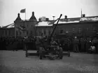 Luftvärnspjäs på torget 1940.