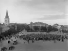 Sammankomst på Torget ca år 1925.