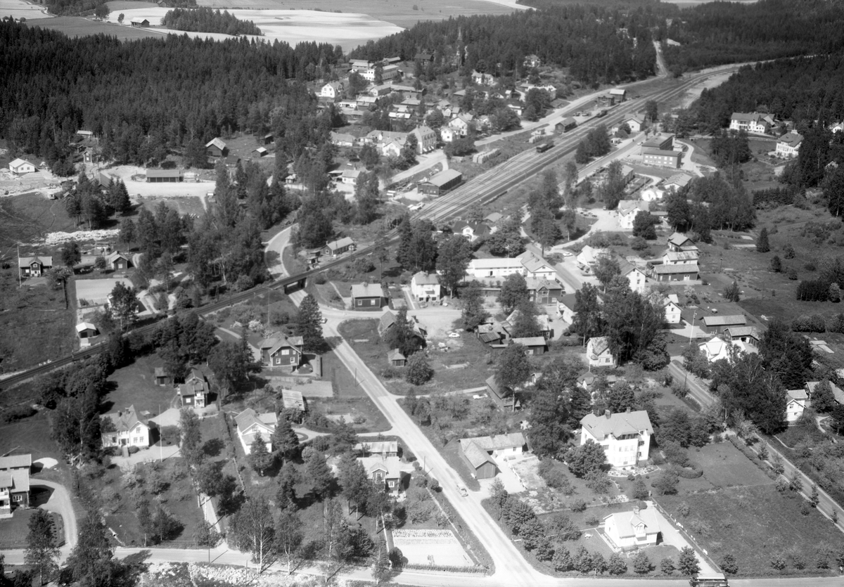 Flygvy över Molkom, Karlstad kommun.