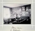 Bildserie tagen av August Malmborg (1875-1895), son till landshövding Adolf Malmborg, ägare till Våxnäs herrgård, och hans maka Julia, född Åkerhielm. Bilderna är tagna från tidigt 1890-tal fram till 1895 med bildtexten skriven av modern: Ebbas rum å Wåxnäs.