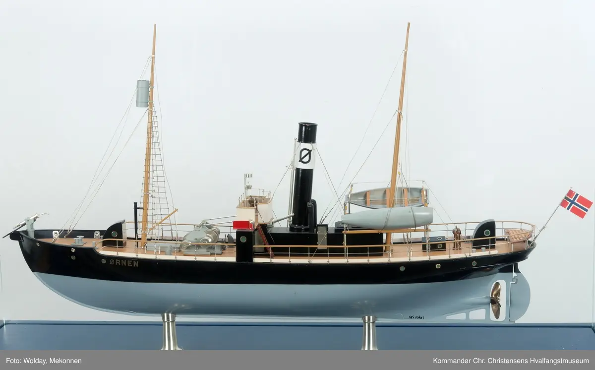 Modell av fartøy "Ørnen", hvalbåt