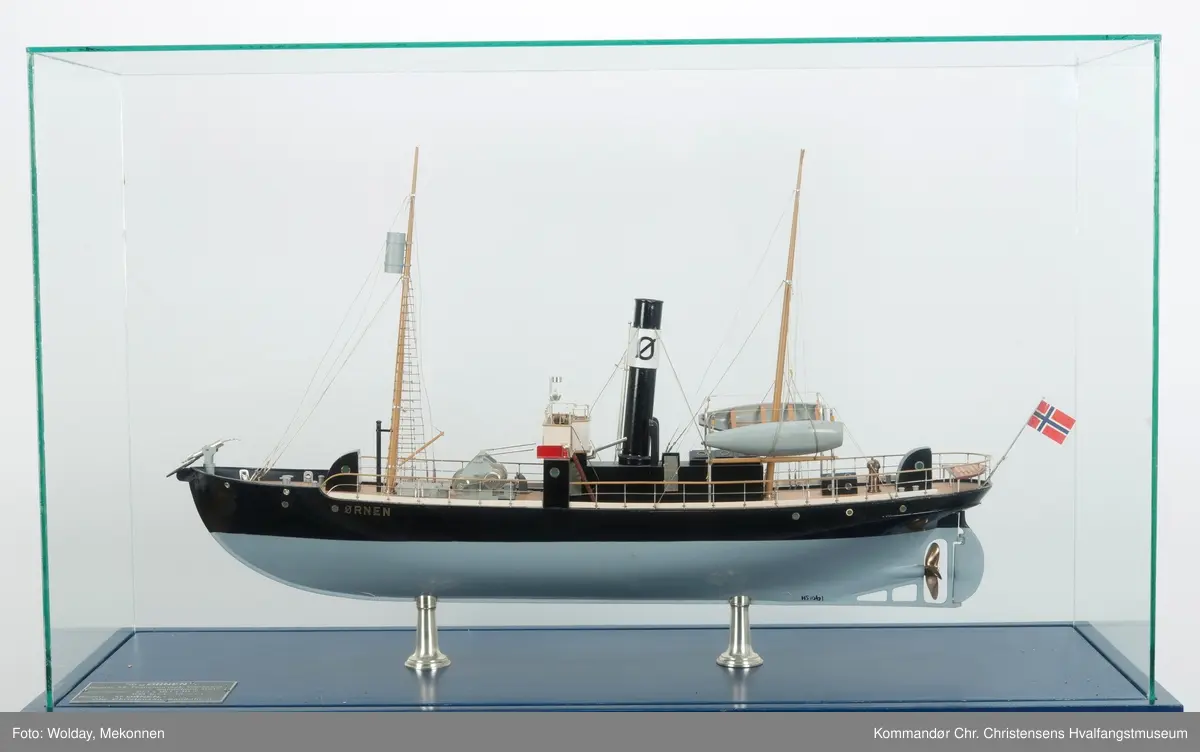 Modell av fartøy "Ørnen", hvalbåt