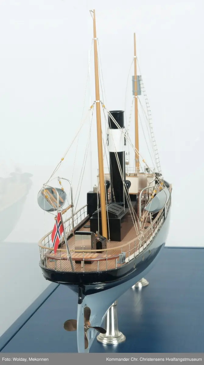 Modell av fartøy "Ørnen", hvalbåt