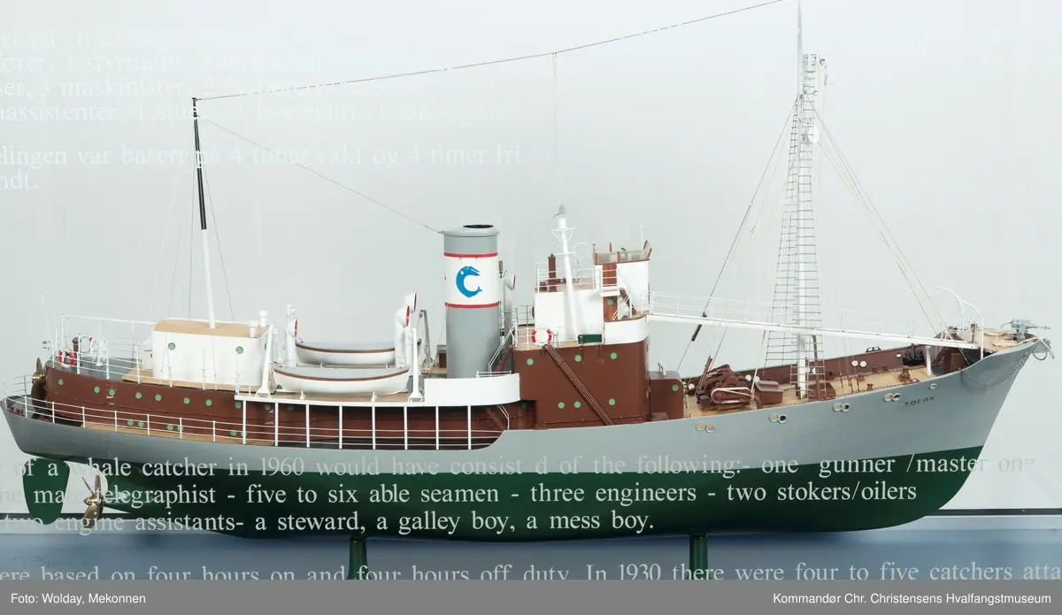 Modell av hvalbåten "Toern"