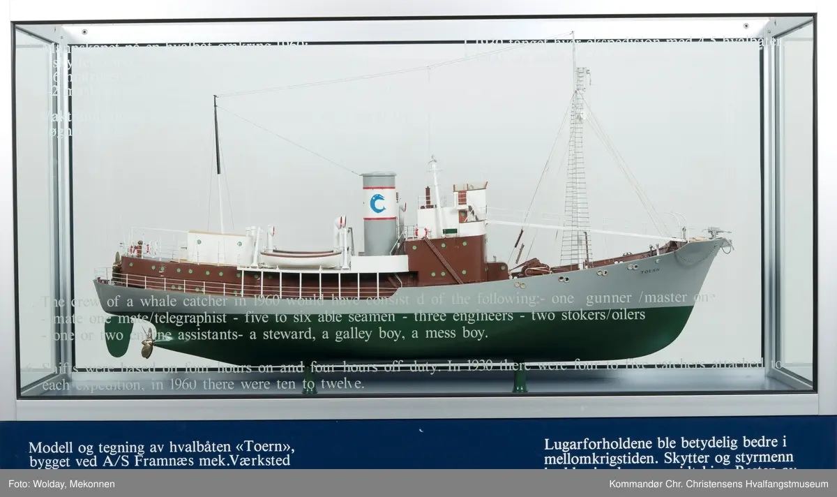 Modell av hvalbåten "Toern"