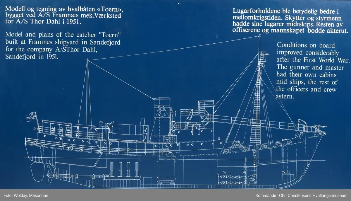 Modell av hvalbåten "Toern"