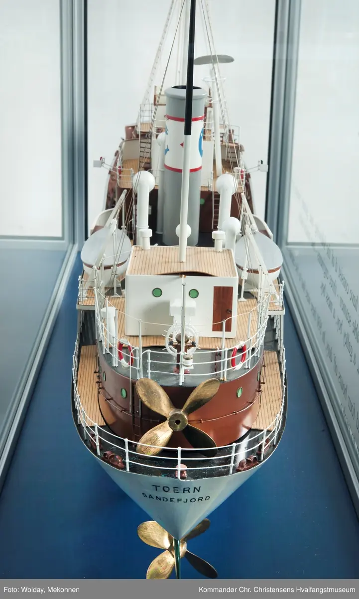 Modell av hvalbåten "Toern"