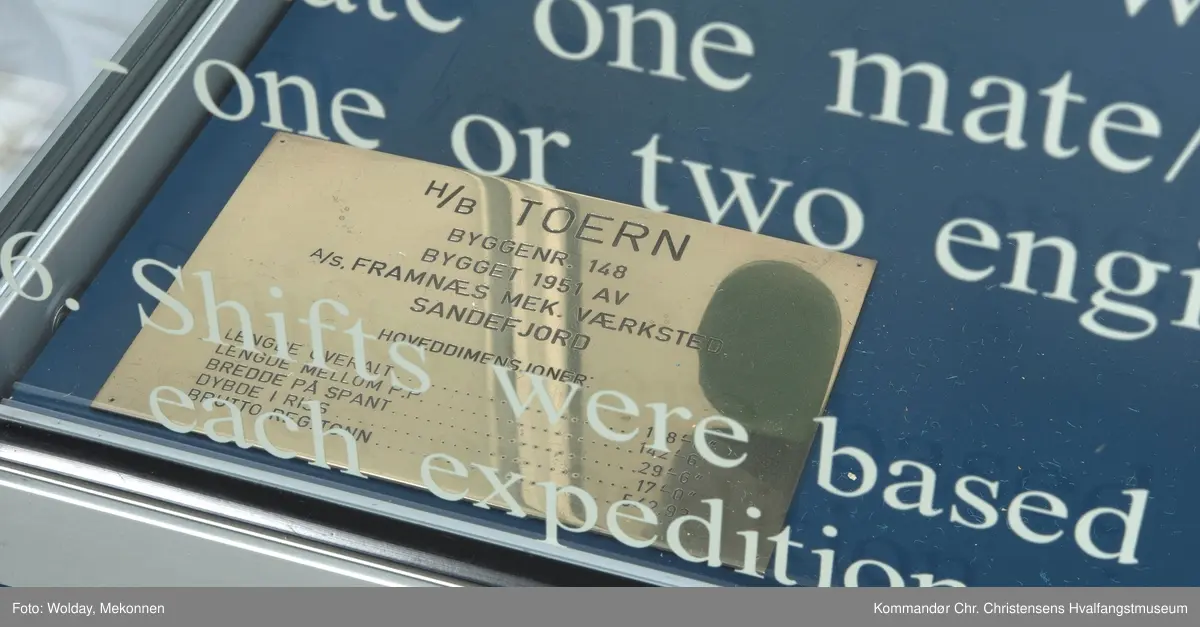 Modell av hvalbåten "Toern"