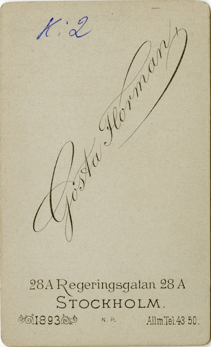 Porträtt av Carl Louis von Rosen, löjtnant vid Livregementets dragoner K 2.