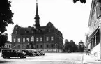 Torget med rådhuset i Söderhamn.