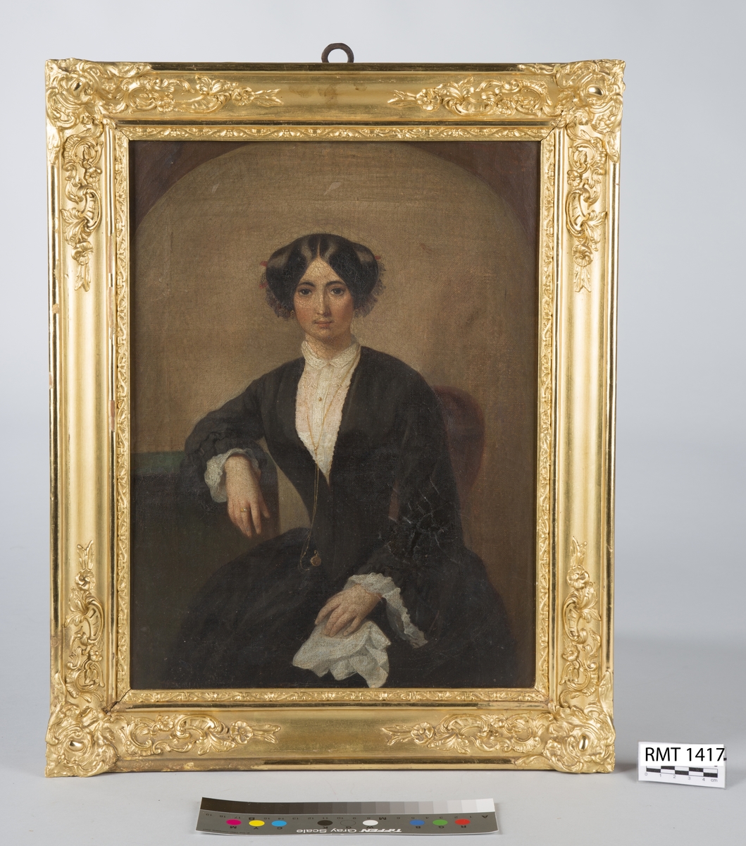 Portrett av Georg Sand, sittende.