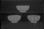 Skålar i modell D från Gefle Porslinsfabrik.