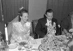 Kapten Braides bröllopsfest på Central hotellet. 11 december 1948.