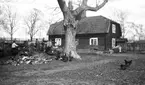 På gården. Tidsomfånget är 1900 - 1940