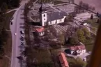 Flygbild, Valbo kyrka.