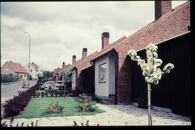 Bländavägen på Väster i Växjö, sent 1950-tal.