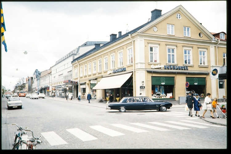 Quidings bokhandel, Storgatan i Växjö, 1970-tal.