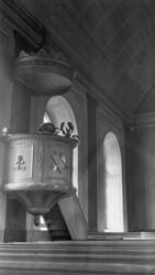 Predikstol i empirestil, Tingsås kyrka.