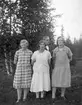Emil Olssons bror Kalle. Längst till höger Anna Andersson och längst till vänster Hilma Andersson