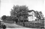 Nils-Nils gård, Lenninge 1:3. Pojken med cykeln är sonen i huset, Johan, född Johansson 1909, nu antagit namnet Lenneby.