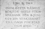 Gävle Stads Sparbank 125 årsjubileum. 28 juni 1949.