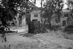 AB Tobo Bruk. Besök av finska gäster i Monarkfabrikerna. 21 augusti 1949.