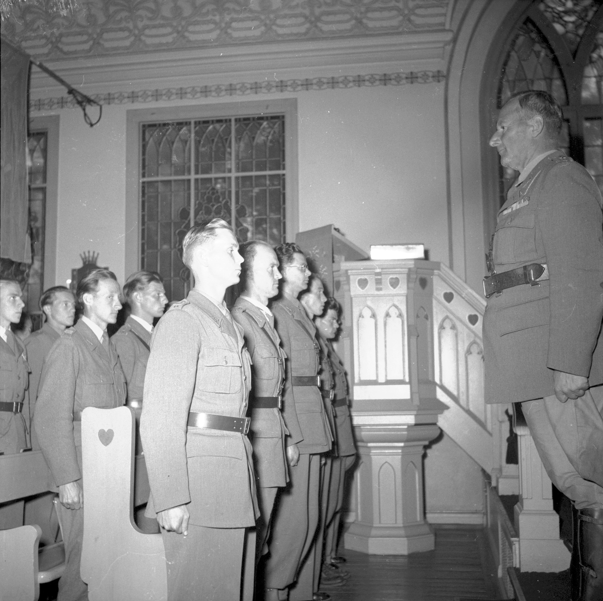 Kungsbäck. Plutonchefsskolans avslutning. 5 september 1950.




