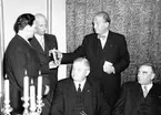 Gävleborgs Läns Sparbank jubileum på hotell Baltic. April 1951.