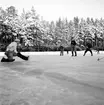 Bandymatch Bollnäs - Skutskär. 13 januari 1952.