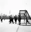 Bandymatch Forsbacka - Edsbyn. 3 februari 1952.