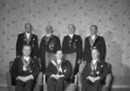 S.H.N. grupp av medaljörer. 6 april 1952.