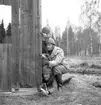 Poliser på militärutbildning. 14 maj 1952.