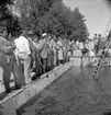 Simningens dag firas i Furuvik. 6 juli 1952.           Beställn. Margit Öberg, Väpnargatan 8 A, Gävle