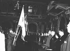 Hemvärnsting på Stadshuset. Den 23 april 1950