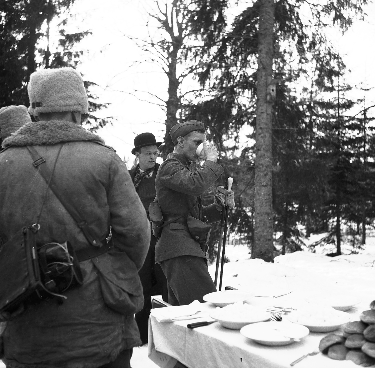 Officerarnas orienteringstävling. Februari 1939. Reportage för Gefle Posten





