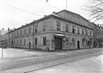 Hörnet Nygatan och Norra Köpmangatan. Gefle Arbetareförening,
Bio Olympia Teatern, Restaurang Olympia.