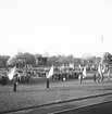 Svenska Flaggans Dag på Strömvallen. Reportage för Gefle Dagblad
År 1939