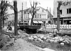 Nygatan under omläggning. Reportage för Gefle Dagblad. Juni 1939