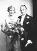 Brudparet Andersson, Byggnadskontoret. Den 26 oktober 1935.