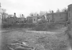 Den 17 mars 1954. Rivning vid Drottninggatan