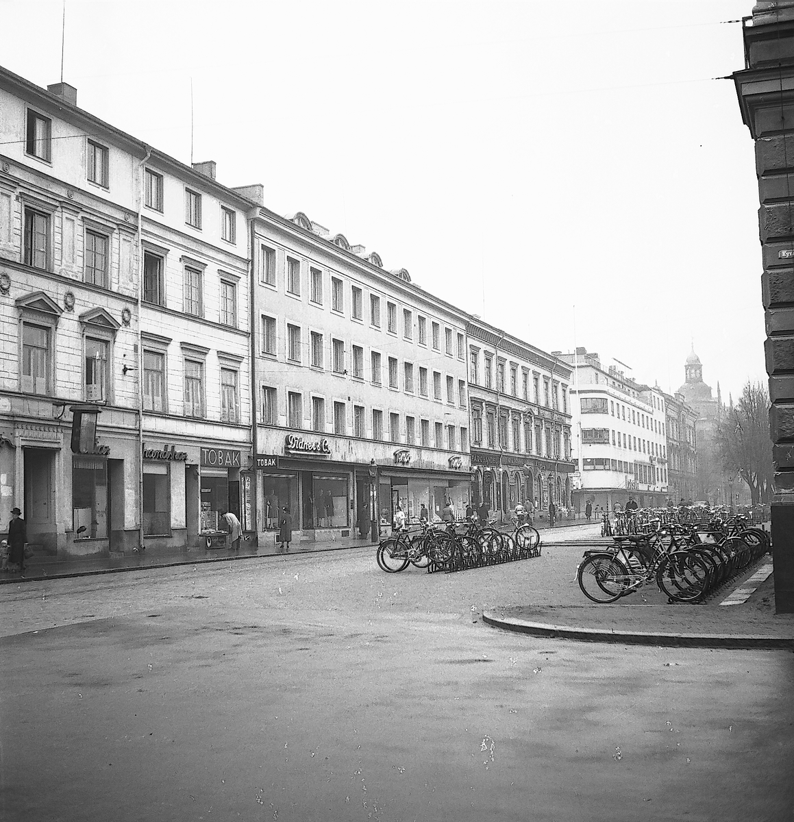 Norra Kungsgatan och Kyrkogatan.




